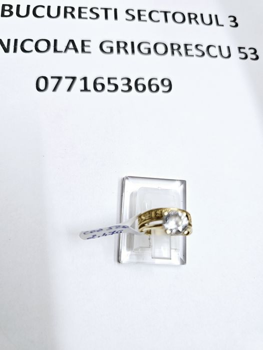 Vand inel dama din aur 14 k 2.47 g cod 528