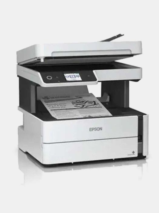 Принтер Epson M3170 МФУ 3 в 1, Струйный в А4 формате, чёрный-белый