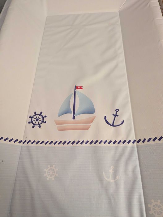 CA NOUĂ! Saltea înfășat bebeluși –marin,  practică și ușor de curățat