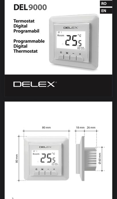 Termostat digital programabil Delex