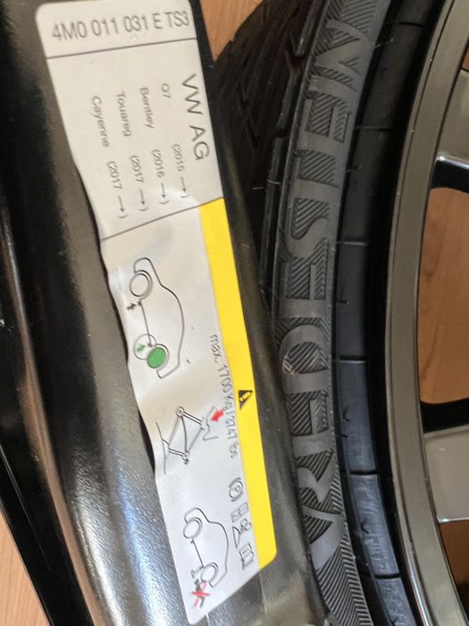 Kit Roata Rezerva Slim Noua Cayenne/ Audi Q8 Q7/ Bentayga/ Touareg CR7