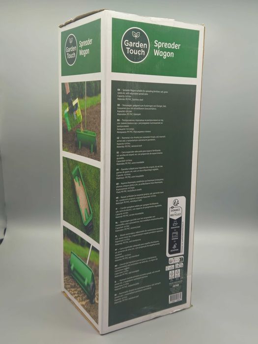 Градинска разпръсквачка за тор, семена и сол Garden Touch Spreader Wagon 4.4 л