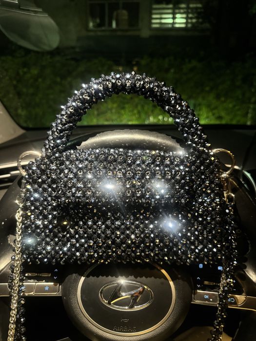 Сумка из бус ручная работа