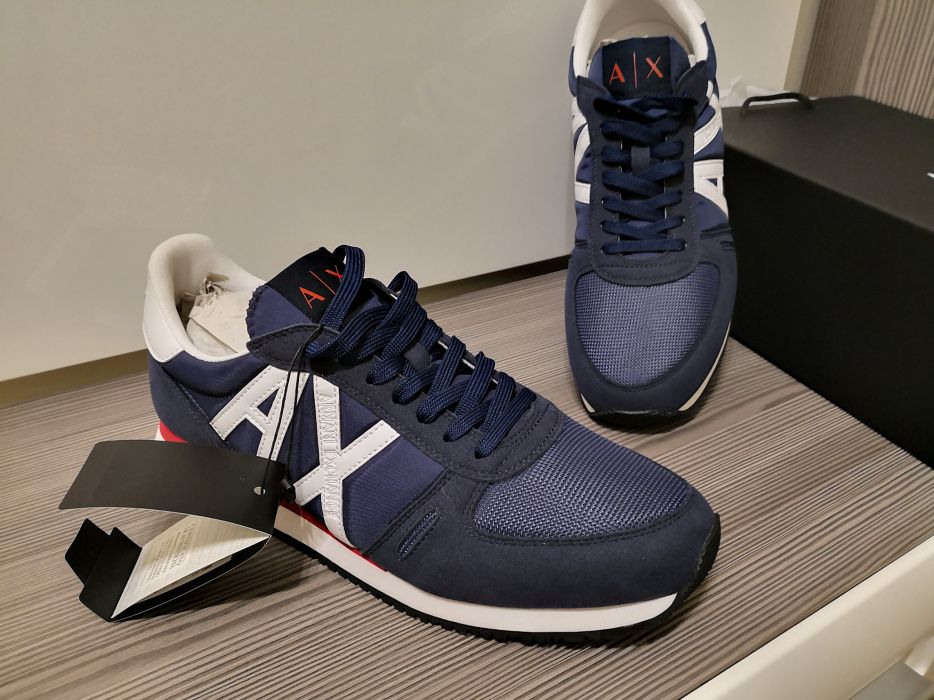 Sneakers adidasi Armani Exchange, marimea 44, 100% autentici, noi
