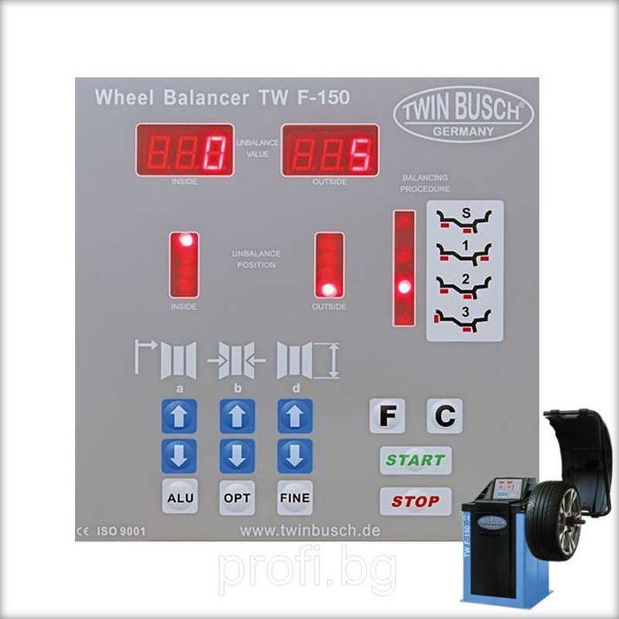 Баланс машина за гуми до 24″ TWIN BUSCH GERMANY