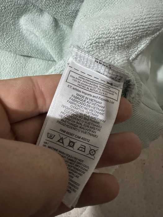 Adidas Originals Cropped Hoodie  Ash Green