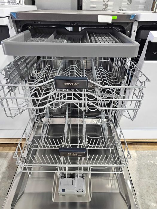 Cecotec Dishwasher 60 cm-Freestanding Bolero Aguazero 6700 Dark B, Energy Efficient, Inverter Plus Motor, XXL, Third Compartment, Turbo Dry+