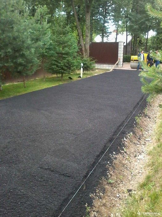 Асфальтирование и благоустройство.