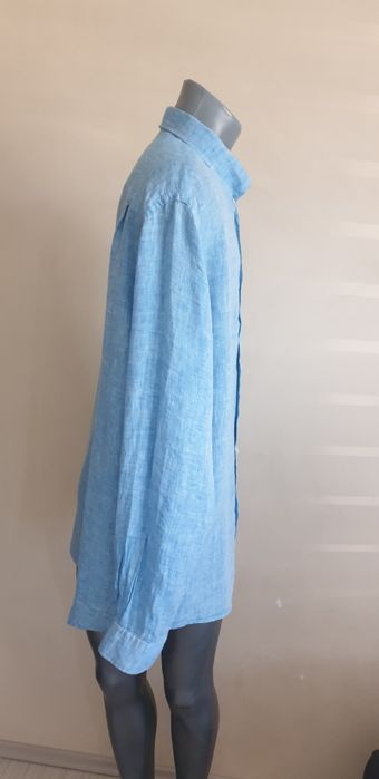 Yves Saint Laurent  Len  Mens Size 2XL ОРИГИНАЛ! Мъжка Ленена Риза.