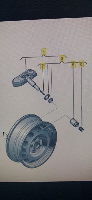 Senzori Presiune Pneuri Roti Passat 1K0 907 253 C