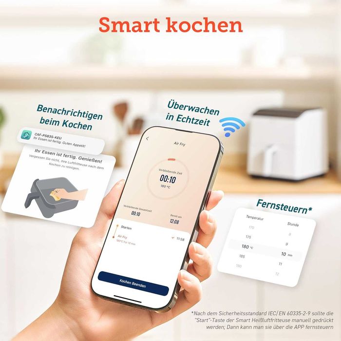 Фритюрник с горещ въздух Cosori Dual Blaze XXL 6.4 L (CAF-P583S) 1700W