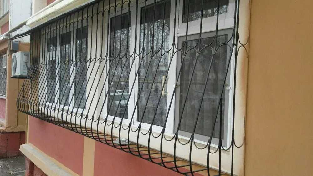 Решетки на ОКНА, Panjaralar, Козырек перила, навес, решотка, kovka