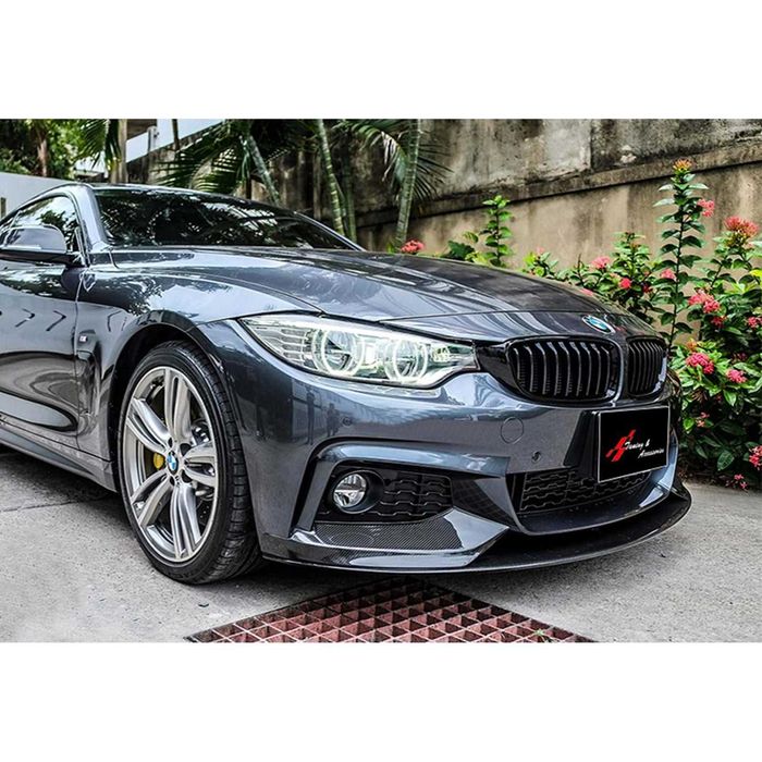 Бъбреци / Решетки предни за BMW F32 F33 F36 М-тех стил Черен Лак!