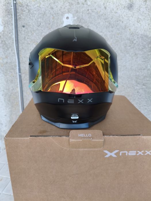 Каска NEXX Y100R Subsonic black red matt