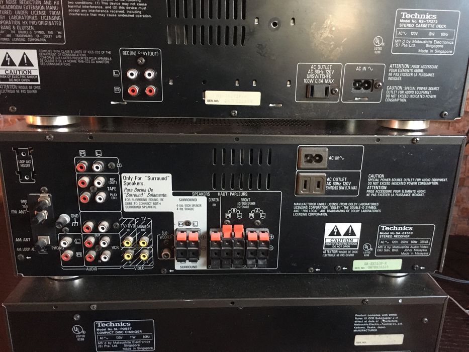 Technics SA-EX510 , SL-PD887 , RS-TR272