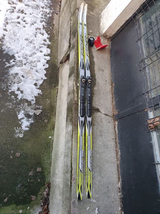 Schiuri fond  Fischer  1,82m  și ghete Solomon  nr 43