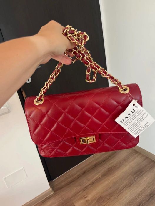 Geanta noua din piele naturala made in Italy