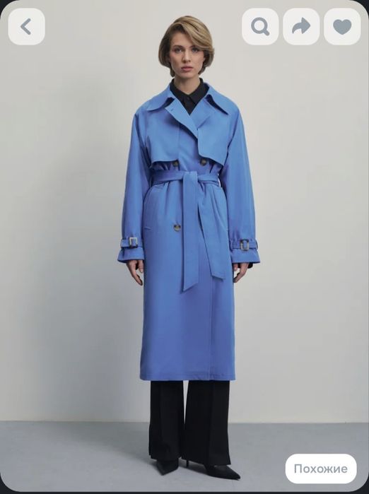 Тренч на весну осень бренд Zarina