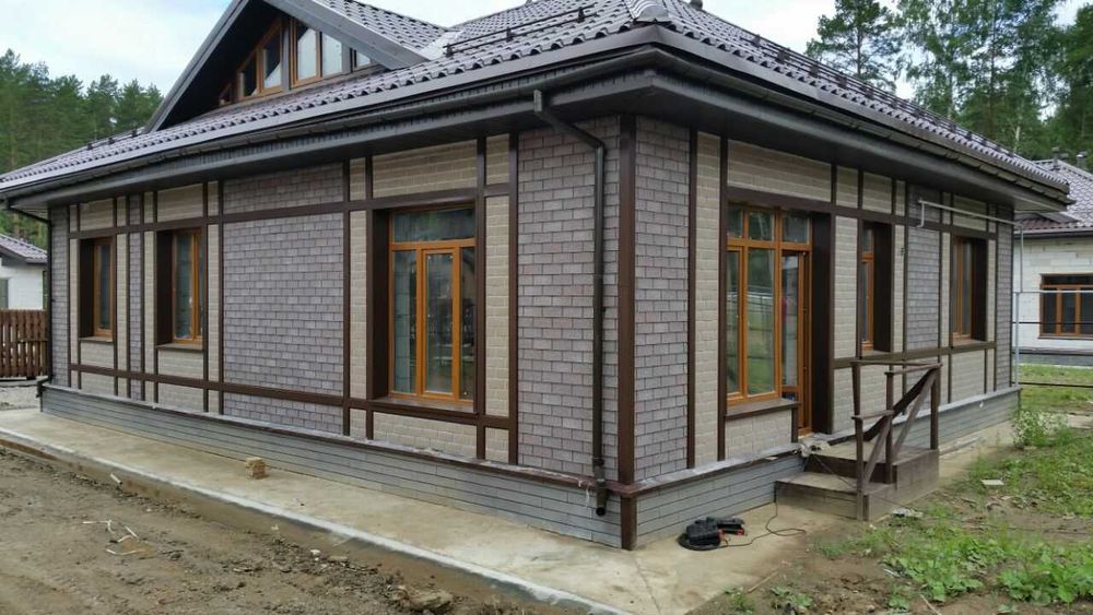 фасадные панели под кирпич и камень для стен и фундамента