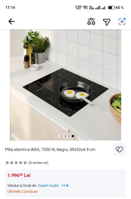 Plita electrica bucatarie inductie nou