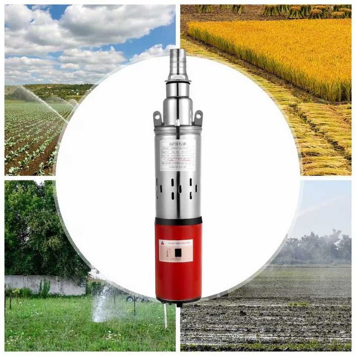Pompa apa submersibila/suprafat  pentru panou solar 12v-24V legare la panourile fotovoltaice sau baterii irigatii alimentare apa iazuri