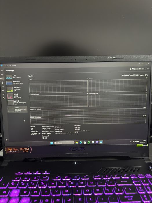 Laptop Gaming ASUS TUF F15 | i7-13620H | RTX 4050
