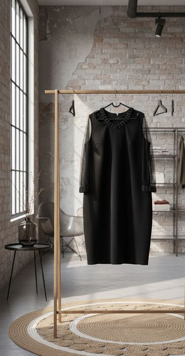 Чёрное вечернее платье