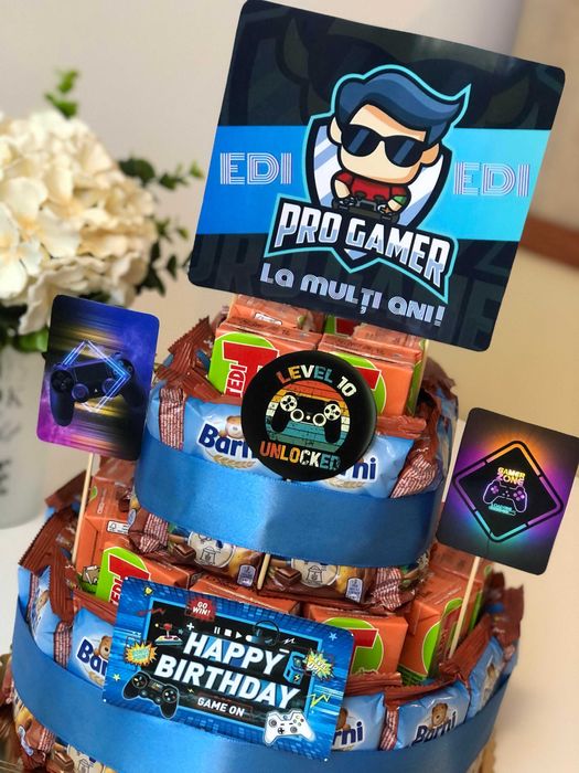 Tort gradinita, cresa, scoala, tort dulciuri ambalate, Kinder, Tedi