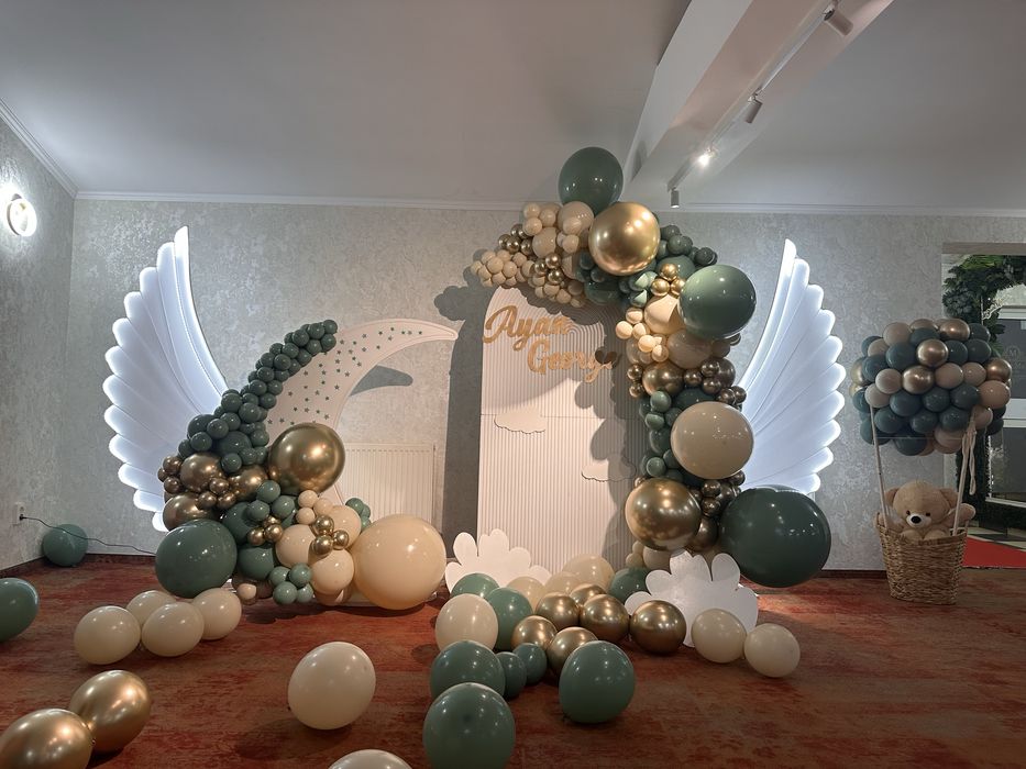 Arcada baloane/Oglinda foto/Photocorner floral/Aripi inger