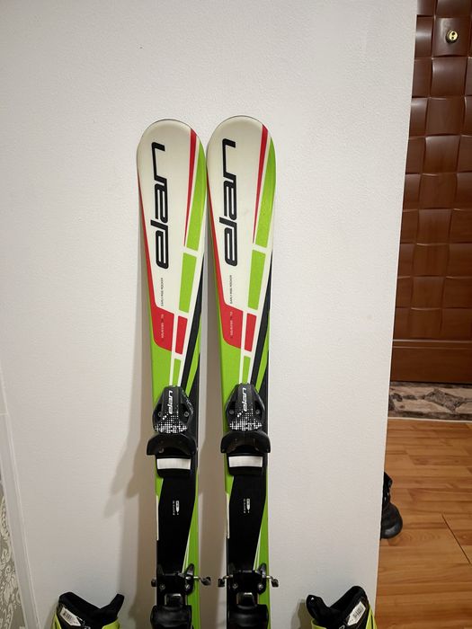 Schiuri copii 110 cm elan cu clapari set skiuri