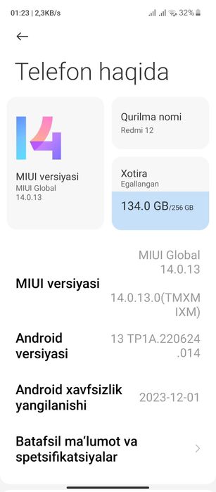 Redmi 12 256 8+6