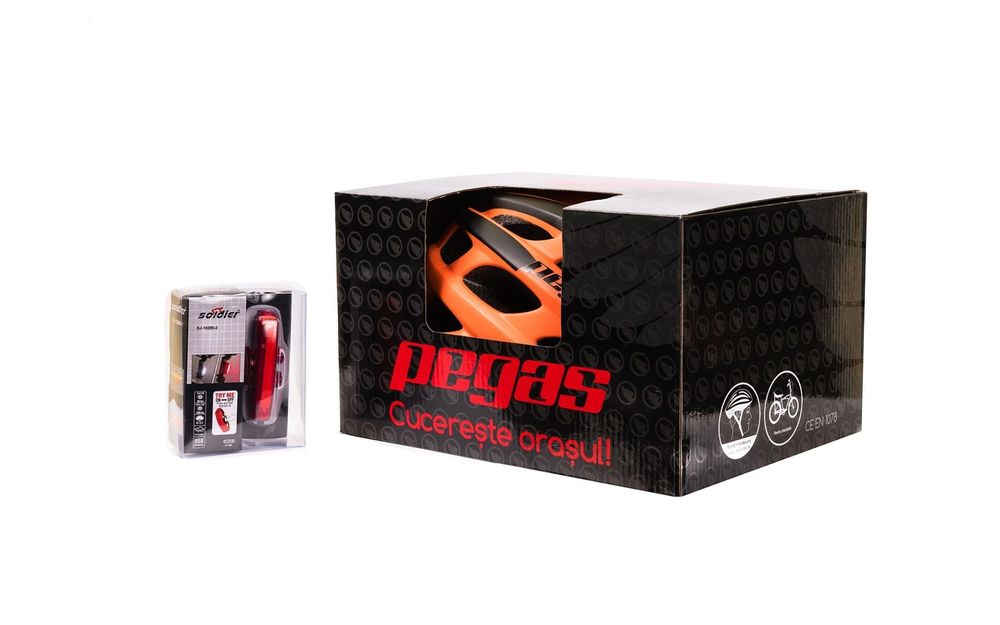 Casca Pegas Urlea bicicleta semnalizare stop abs mtb cursiera unisex