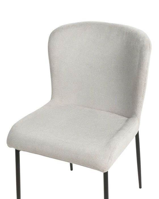 Set 2 scaune tapițate pentru dining, Beliani