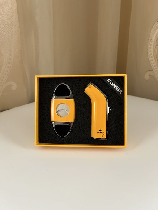 Луксозен COHIBA комплект за пури – запалка + резачка