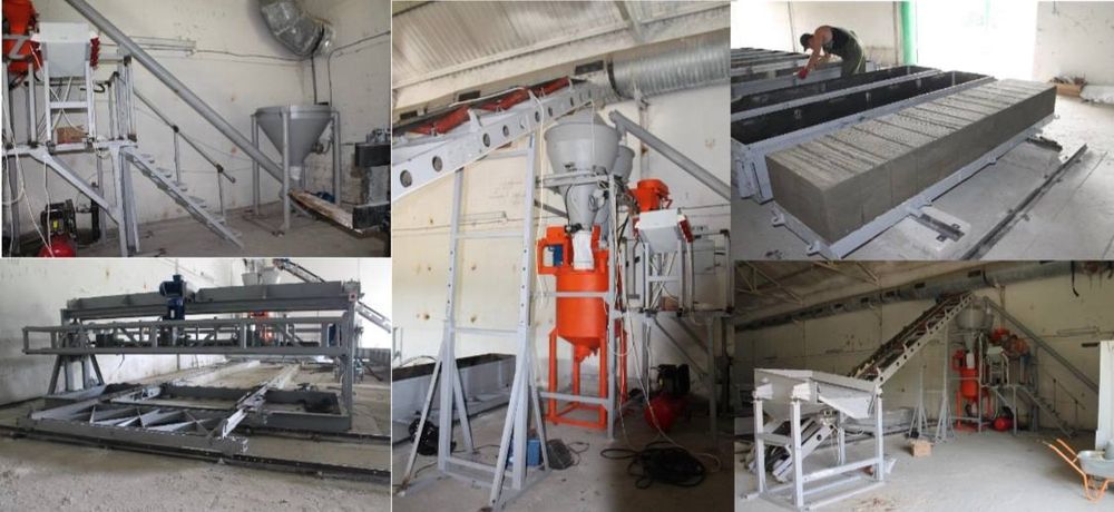 Оборудование автоматизированное для газоблоков мощностью до 40 кубов.