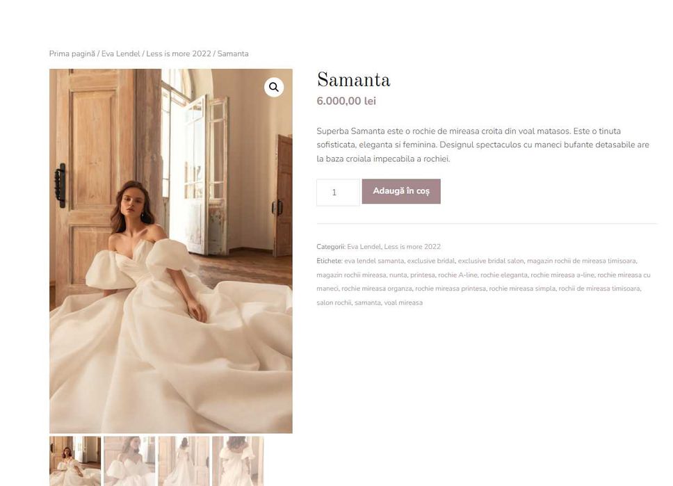 Rochie de mireasa marimea 36