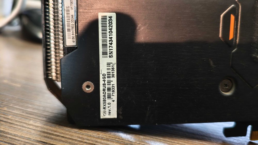 Видеокарта RX 580 4GB Aorus