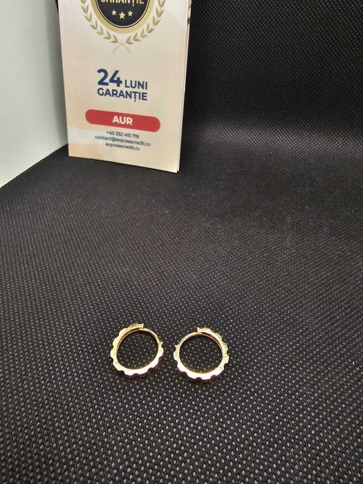 Cercei aur 14K 2.27g (49745.3 AG 11 Piata Nicolina) 2 ani garantie!