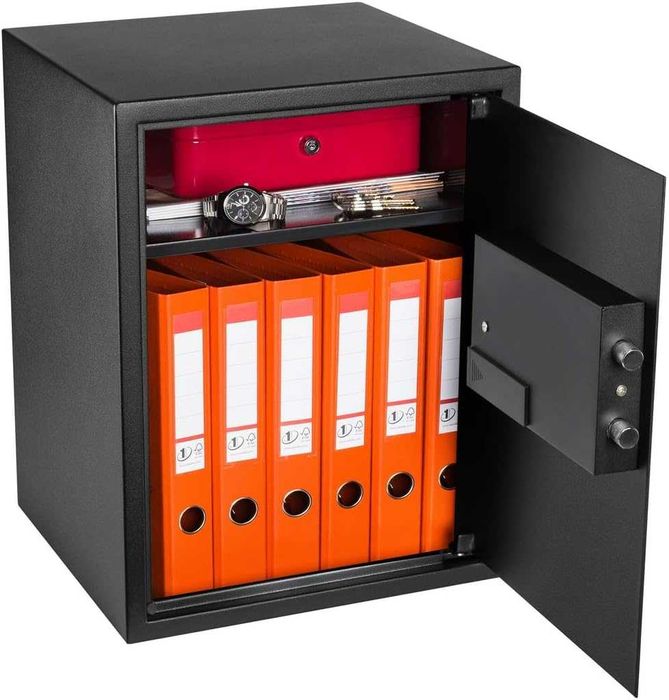 Дигитален сейф HomeSafe HV50E с електронна ключалка и ключ 50x35x35 см