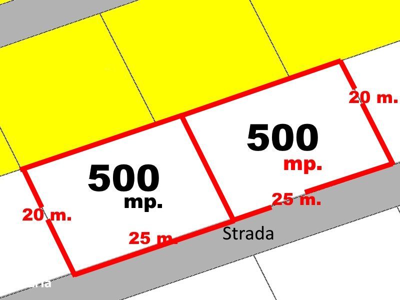 1000 mp Teren intravilan Alba Micesti Orizont deschidere 50 m. toate u