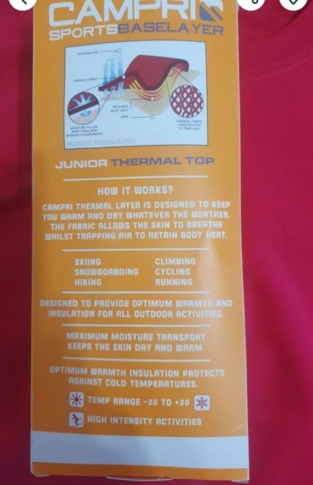 Bluză (thermal top) 7-8 ani Nouă