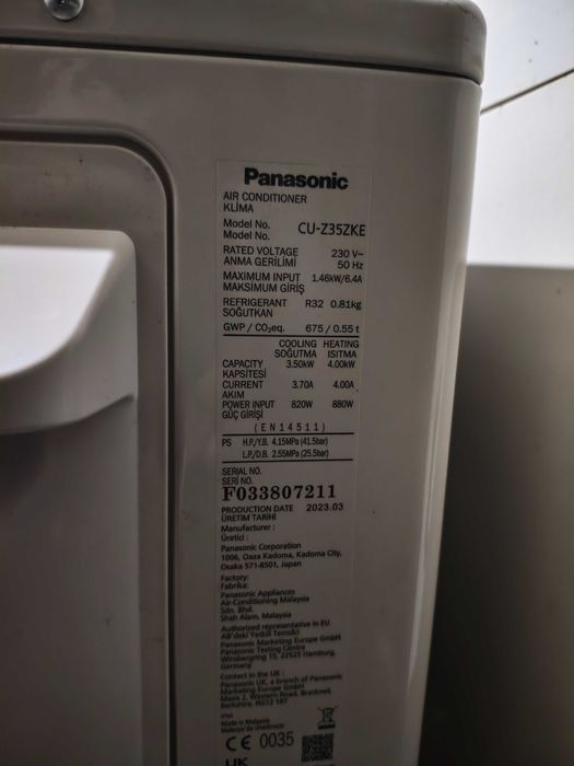 Климатик Panasonic A+++