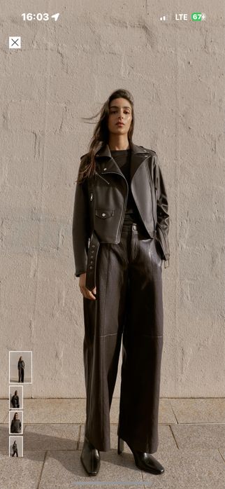 НОВО Кожено яке ZARA