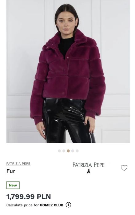 PATRIZIA PEPE Оригинално Палто, купено за  420€,  продава се на Топ Цена от 169€,  Ново
