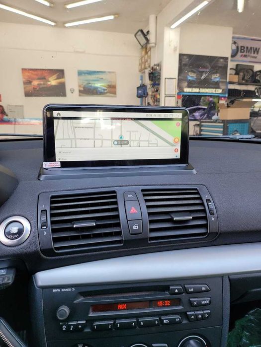 Навигация ANDROID 14 8-ядрен 8GB RAM 128GB HDD BMW E81 E82 E87 E88 БМВ Е87 1 серия + AppleCarplay