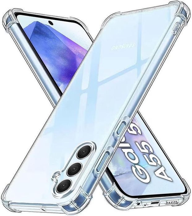 Прозрачен Силиконов Удароустойчив Кейс за Samsung Galaxy A55 A35 A15
