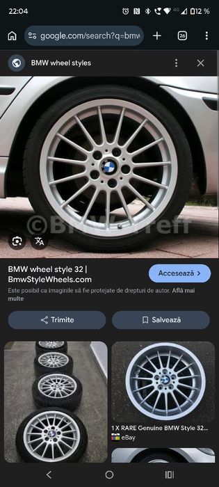 Jante R16 bmw style 32 cu buza