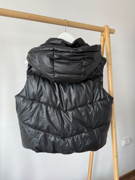 Страхотен кожен елек ZARA Зара