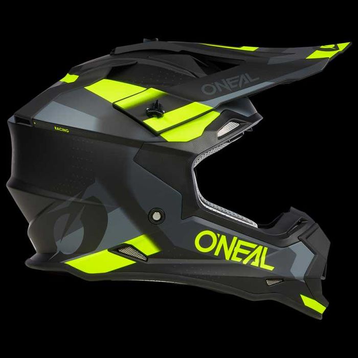 Мотокрос каска O'NEAL 2SERIES SPYDE V.23 Black/Gray/Neon Yellow