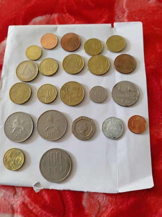 Monede colecție vechi și noi